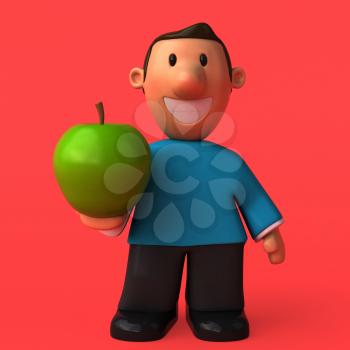 Cartoon character - 3D Illustration