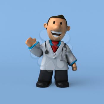 Cartoon doctor - 3D Illustration