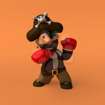 Fun pirate - 3D illustration
