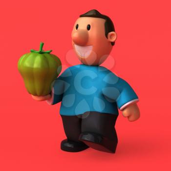 Cartoon character - 3D Illustration