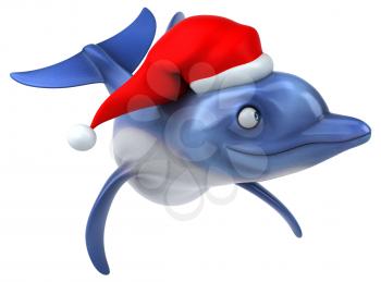 Fun Dolphin - 3D Illustration