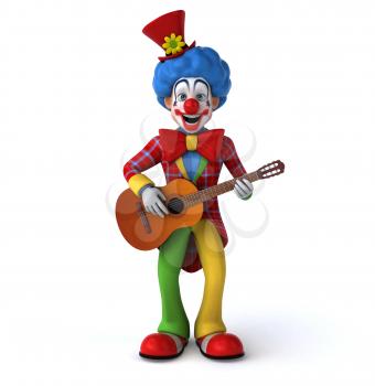 Fun clown - 3D Illustration