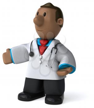 Fun doctor - 3D Illustration