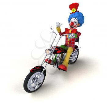 Fun clown - 3D Illustration