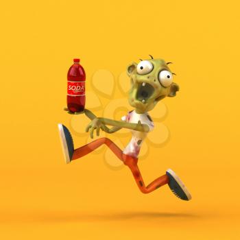 Fun zombie - 3D Illustration