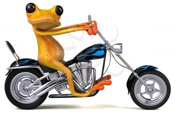 Fun frog - 3D Illustration