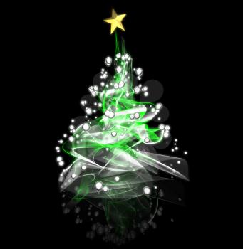 Royalty Free 3d Clipart Image of a Christmas Tree