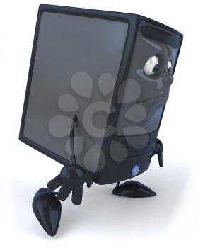 Royalty Free 3d Clipart Image of a Computer