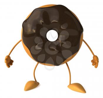 Royalty Free Clipart Image of a Doughnut