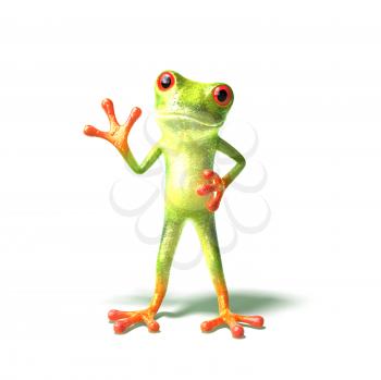 Royalty Free 3d Clipart Image of a Frog