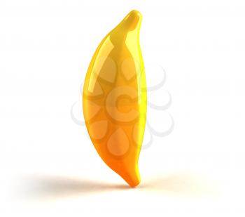 Royalty Free 3d Clipart Image of a Banana