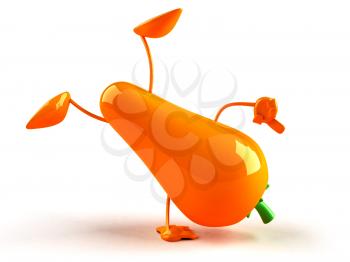 Royalty Free 3d Clipart Image of a Carrot