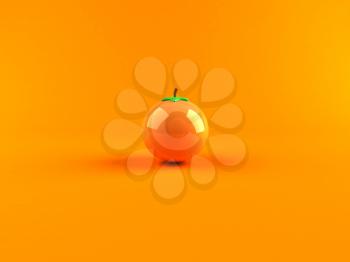 Royalty Free 3d Clipart Image of an Orange
