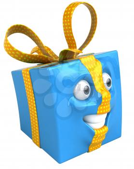 Royalty Free 3d Clipart Image of a Gift