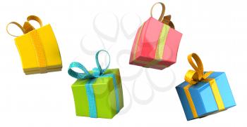 Royalty Free 3d Clipart Image of Gifts