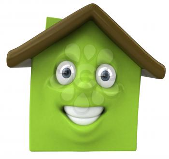 Royalty Free 3d Clipart Image of a House