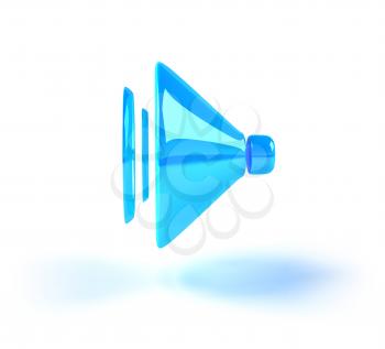 Royalty Free 3d Clipart Image of a Speaker
