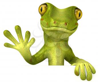 Royalty Free 3d Clipart Image of a Gecko