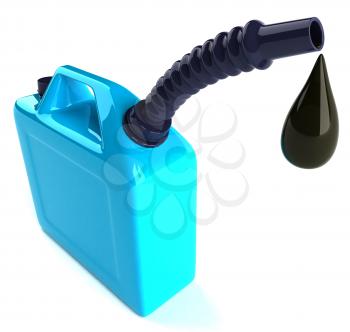 Royalty Free 3d Clipart Image of an Oil Can