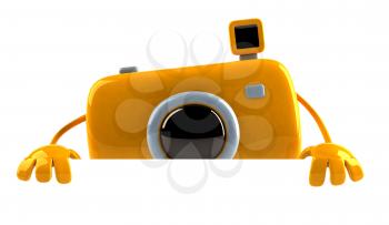 Royalty Free 3d Clipart Image of a Camera