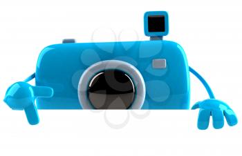 Royalty Free 3d Clipart Image of a Camera