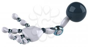 Royalty Free Clipart Image of a Robot Hand