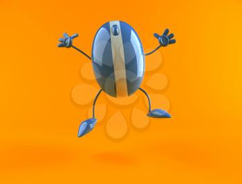 Royalty Free 3d Clipart Image of a Computer Mouse