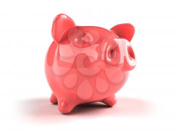 Royalty Free 3d Clipart Image of a Piggy Bank