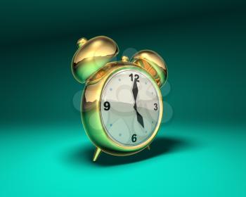 Royalty Free 3d Clipart Image of an Alarm Clock