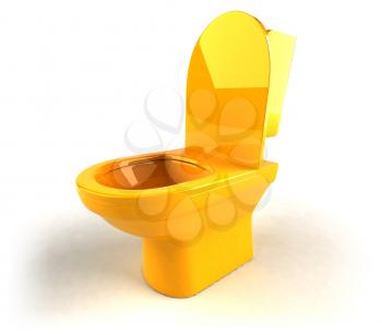 Royalty Free 3d Clipart Image of a Toilet