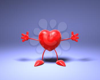 Royalty Free 3d Clipart Image of a Heart