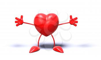 Royalty Free 3d Clipart Image of a Heart