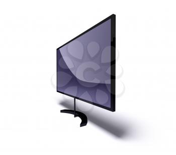 Royalty Free 3d Clipart Image of a Flat Screen TV