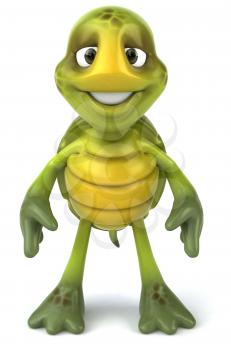 Royalty Free 3d Clipart Image of a Turtle