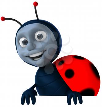 Royalty Free Clipart Image of a Ladybug