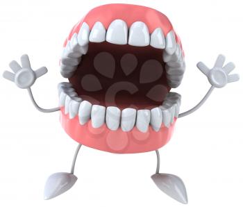 Royalty Free Clipart Image of a Denture