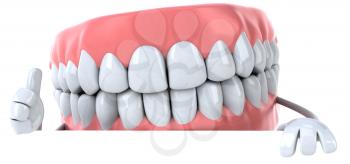 Royalty Free Clipart Image of a Denture