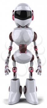 Royalty Free Clipart Image of a Female Robot