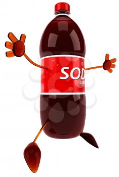 Royalty Free Clipart Image of a Pop Bottle