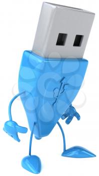 Royalty Free Clipart Image of a USB
