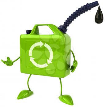 Royalty Free Clipart Image of an Oil Can