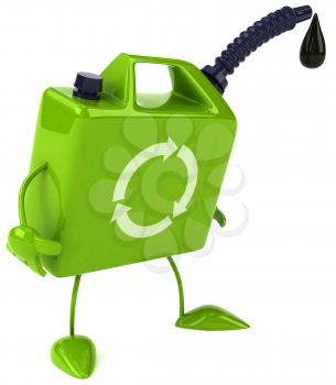 Royalty Free Clipart Image of an Oil Can
