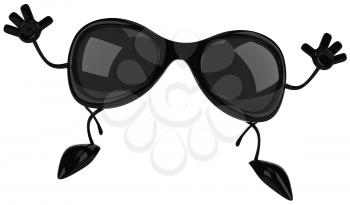 Royalty Free Clipart Image of Happy Sunglasses