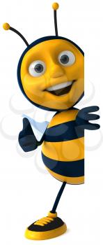 Royalty Free Clipart Image of a Bee