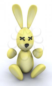Royalty Free Clipart Image of an Easter Bunny
