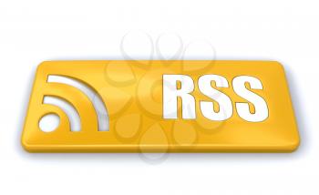 Royalty Free Clipart Image of an RSS Symbol