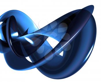 Royalty Free Clipart Image of an Abstract Blue Design