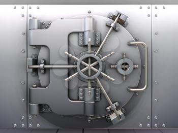 Royalty Free Clipart Image of a Vault