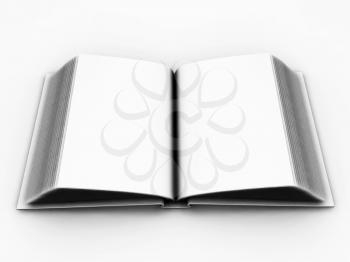 Royalty Free Clipart Image of an Open Book