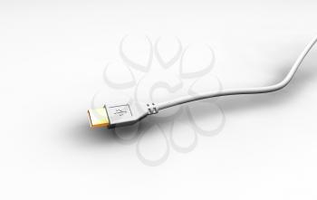 Royalty Free Clipart Image of a Cable Cord